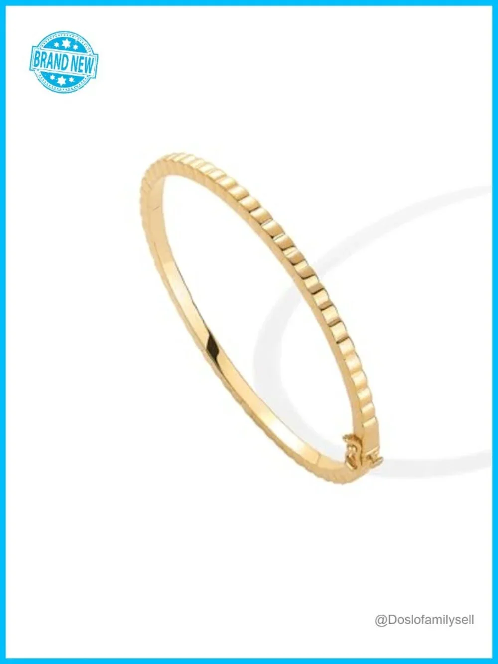 14K Gold Plated Cubic Zirconia Bangle Tennis Bracelet for Women - Classic Love